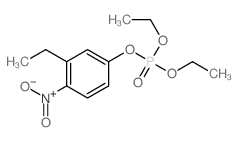 Phosphoric acid,diethyl 3-ethyl-4-nitrophenyl ester (8CI)结构式