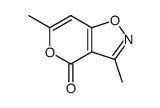 4H-Pyrano[3,4-d]isoxazol-4-one,3,6-dimethyl-(8CI,9CI) Structure