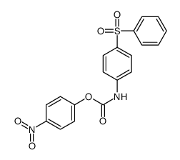 (4-nitrophenyl) N-[4-(benzenesulfonyl)phenyl]carbamate结构式