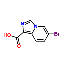 6-Bromoimidazo[1,5-a]pyridine-1-carboxylic acid Structure