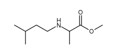 methyl N-(3-methylbutyl)alaninate Structure