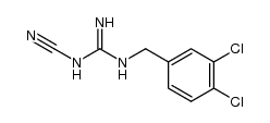 1-(3,4-dichlorobenzyl)-3-cyanoguanidine结构式