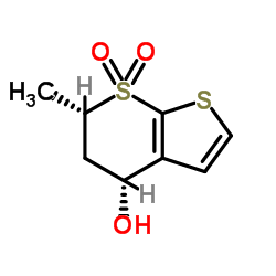 (4R,6S)-5,6-Dihydro-4-hydroxy-6-methylthieno[2,3-b]thiopyran-7,7-dioxide picture