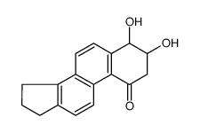 3,4-dihydroxy-2,3,4,15,16,17-hexahydrocyclopenta[a]phenanthren-1-one结构式