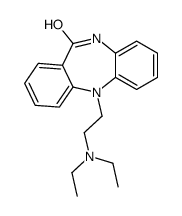 5-[2-(Diethylamino)ethyl]-5,10-dihydro-11H-dibenzo[b,e][1,4]diazepin-11-one Structure