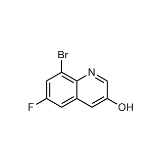 8-溴-6-氟喹啉-3-醇结构式
