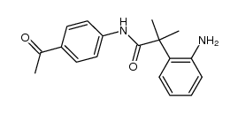 N-(4-acetylphenyl)-2-(2-aminophenyl)-2-methylpropanamide结构式