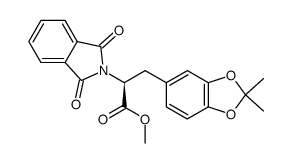 Phth-DOPA(acetonide)-OMe结构式