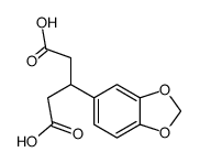 acide 3-(3,4-methylenedioxyphenyl)glutarique Structure