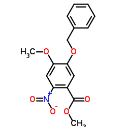 Methyl 5-(benzyloxy)-4-methoxy-2-nitrobenzoate structure