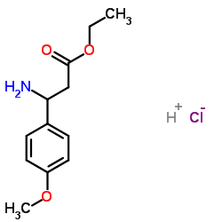 Hydrogen chloride ethyl 3-amino-3-(4-methoxyphenyl)propanoate (1:1:1)结构式