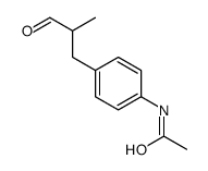 N-[4-(2-methyl-3-oxopropyl)phenyl]acetamide结构式