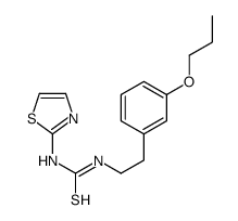 1-[2-(3-propoxyphenyl)ethyl]-3-(1,3-thiazol-2-yl)thiourea Structure