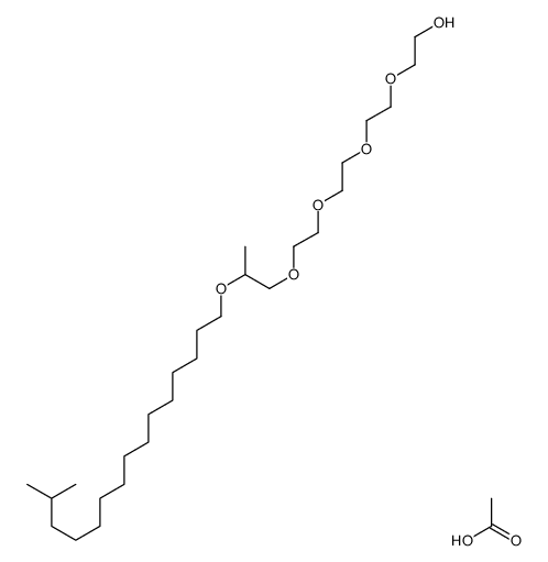 acetic acid,2-[2-[2-[2-[2-(14-methylpentadecoxy)propoxy]ethoxy]ethoxy]ethoxy]ethanol结构式