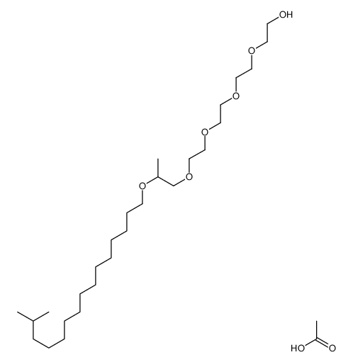 acetic acid,2-[2-[2-[2-[2-(14-methylpentadecoxy)propoxy]ethoxy]ethoxy]ethoxy]ethanol Structure