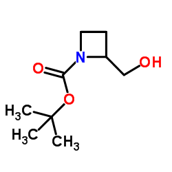 2-羟甲基-氮杂环丁烷-1-甲酸叔丁酯结构式