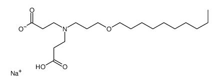 sodium,3-[2-carboxyethyl(3-decoxypropyl)amino]propanoate结构式