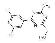 4-(2,6-dichloropyridin-4-yl)-6-methylsulfanyl-1,3,5-triazin-2-amine Structure