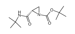 tert-butyl (S)-2-(tert-butylcarbamoyl)aziridine-1-carboxylate Structure