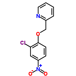 2-((2-氯-4-硝基苯氧基)甲基)吡啶结构式