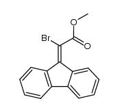 Fluorenyliden-bromessigsaeure-methylester Structure