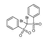 [benzenesulfonyl(dibromo)methyl]sulfonylbenzene Structure