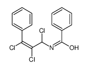 N-(1,2,3-trichloro-3-phenylprop-2-enyl)benzamide Structure