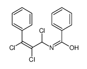 N-(1,2,3-trichloro-3-phenylprop-2-enyl)benzamide结构式