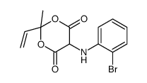 5-[(2-BROMO-PHENYLAMINO)-METHYLENE]-2,2-DIMETHYL-[1,3]DIOXANE-4,6-DIONE structure