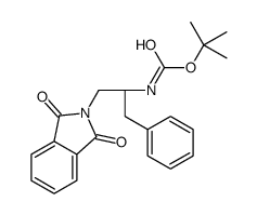 tert-butyl N-[(1S)-1-benzyl-2-(1,3-dioxoisoindolin-2-yl)ethyl]car bamate结构式