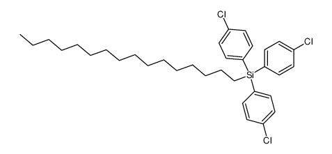 Hexadecyl-tri-[p-chlor-phenyl]-silan结构式