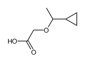 (1-cyclopropyl-ethoxy)acetic acid Structure