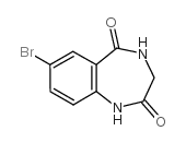 7-溴-3,4-二氢-1H-苯并[e][1,4]二氮杂卓-2,5-二酮结构式
