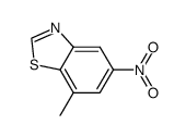 Benzothiazole, 7-methyl-5-nitro- (9CI) structure