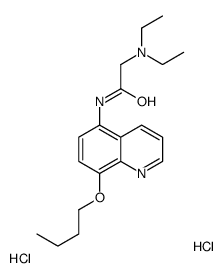 N-(8-butoxyquinolin-5-yl)-2-diethylamino-acetamide dihydrochloride structure