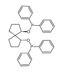 1r,5r,6r-(+)-1,6-bis(diphenylphosphinoxy)spiro[4.4]nonane structure