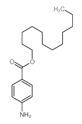 Benzoic acid, 4-amino-, dodecyl ester structure