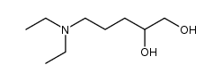 5-diethylamino-pentane-1,2-diol结构式