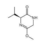 2(1H)-Pyrazinone,3,6-dihydro-5-methoxy-3-(1-methylethyl)-,(S)-(9CI) Structure