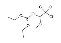 phosphorous acid diethyl ester 2,2,2-trichloro-1-methoxy-ethyl ester结构式
