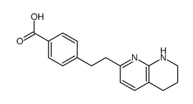 4-[2-(5,6,7,8-tetrahydro-1,8-naphthyridin-2-yl)ethyl]benzoic acid Structure