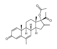 1-dehydromelengestrol acetate结构式