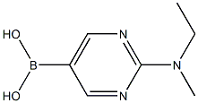 2-(Methylethylamino)pyrimidine-5-boronic acid结构式