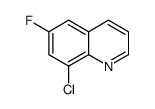 8-氯-6-氟喹啉结构式