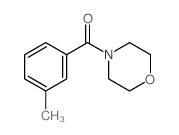 (3-methylphenyl)-morpholin-4-yl-methanone structure