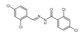 2,4-dichloro-benzaldehyde (2,4-dichloro-benzoyl)-hydrazone结构式