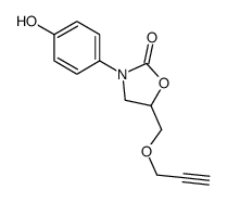 3-(4-Hydroxyphenyl)-5-[(2-propynyloxy)methyl]-2-oxazolidinone结构式