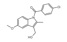N-(4-Chlorobenzoyl)-3-hydroxymethyl-5-methoxyindole结构式