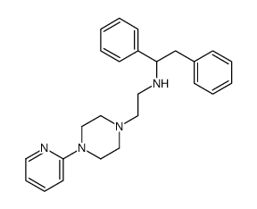 1-[2-[(1,2-Diphenylethyl)amino]ethyl]-4-(2-pyridyl)piperazine结构式