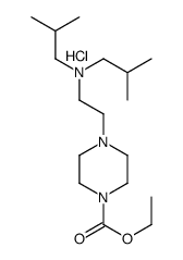 ethyl 4-[2-[bis(2-methylpropyl)amino]ethyl]piperazine-1-carboxylate,hydrochloride结构式